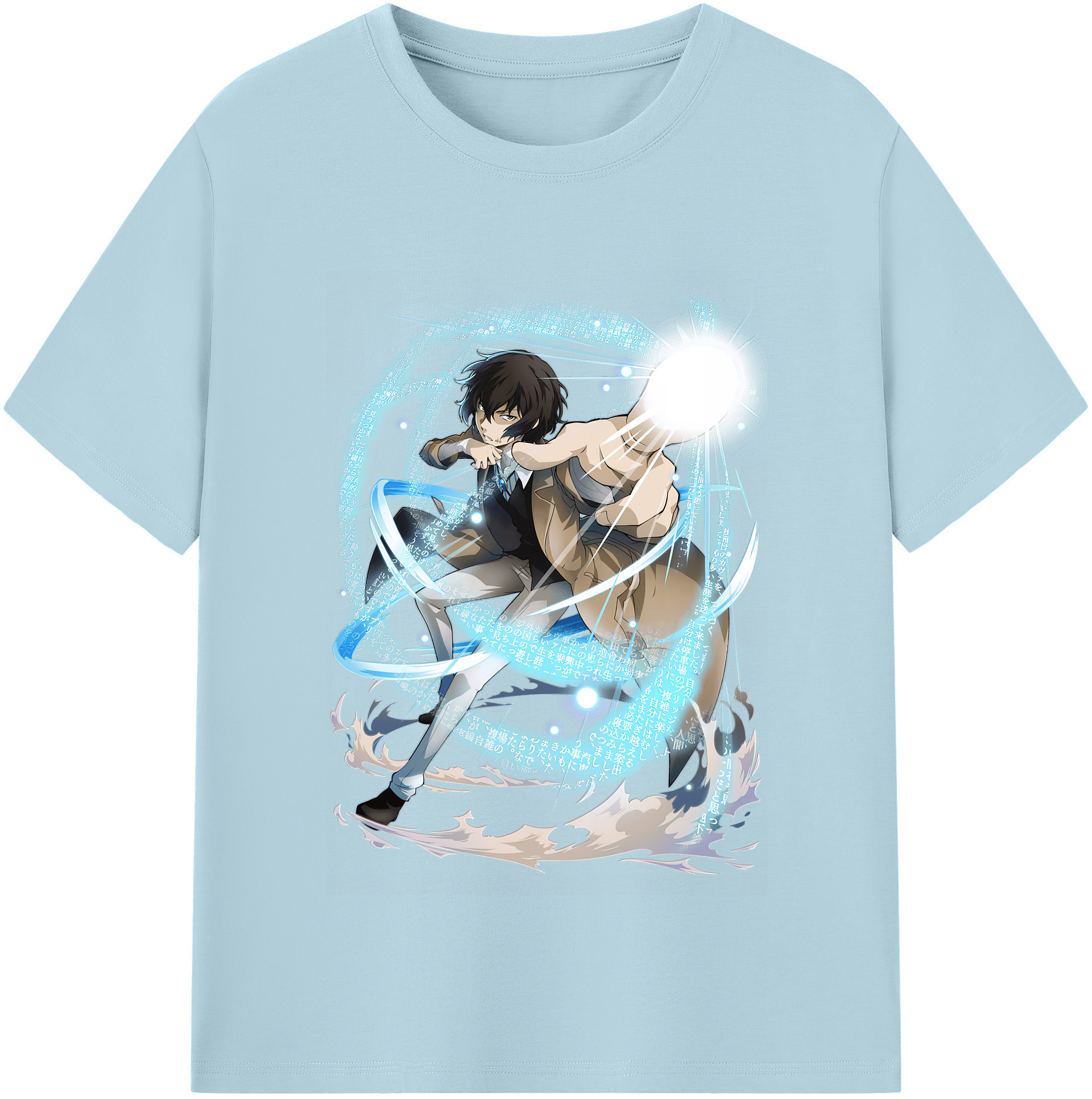 （画像用） 文豪ストレイドッグス Bungo Stray Dogs 綿100％半袖Tシャツ（フロントプリント）